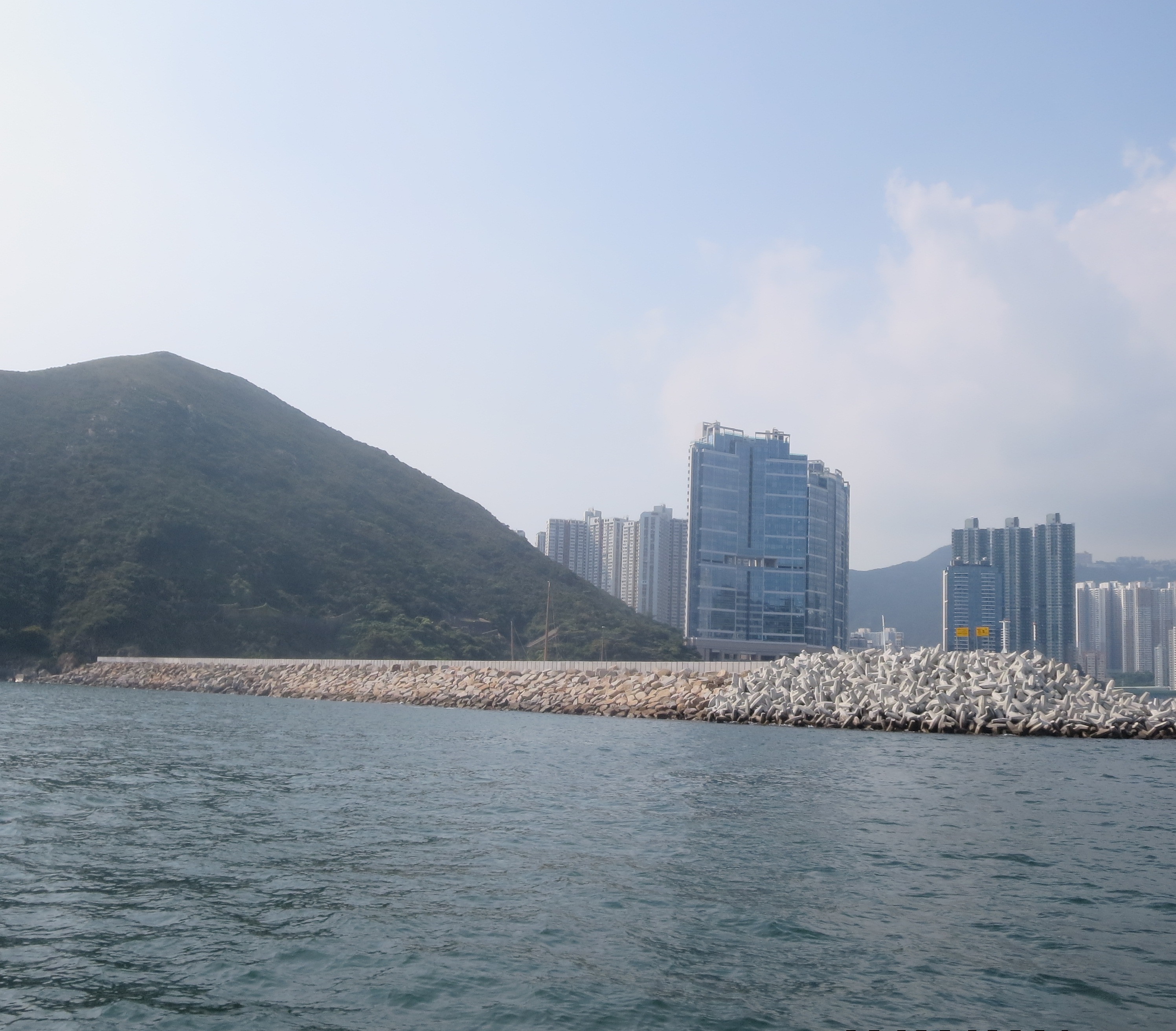 Enhancement works at the breakwater at the Aberdeen South Typhoon Shelter